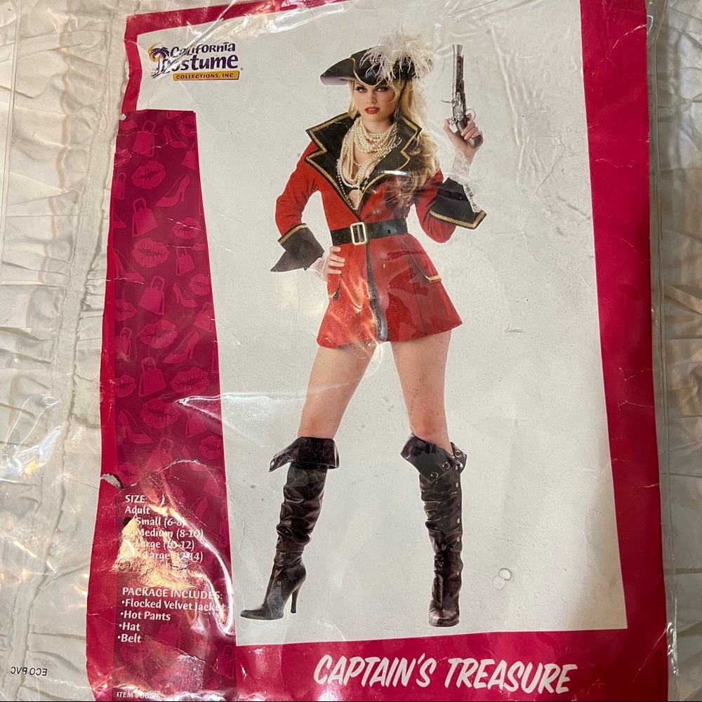 California Costumes Captain’s Treasure Sexy Pirate Costume Small